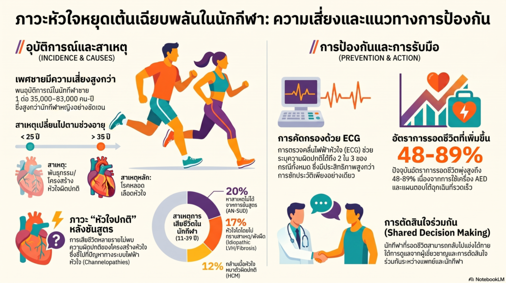 ภาวะหัวใจหยุดเต้นเฉียบพลันในนักกีฬา