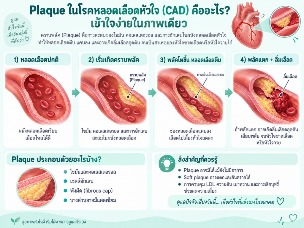 โรคเส้นเลือดหัวใจตีบ คลินิกหัวใจราชพฤกษ์